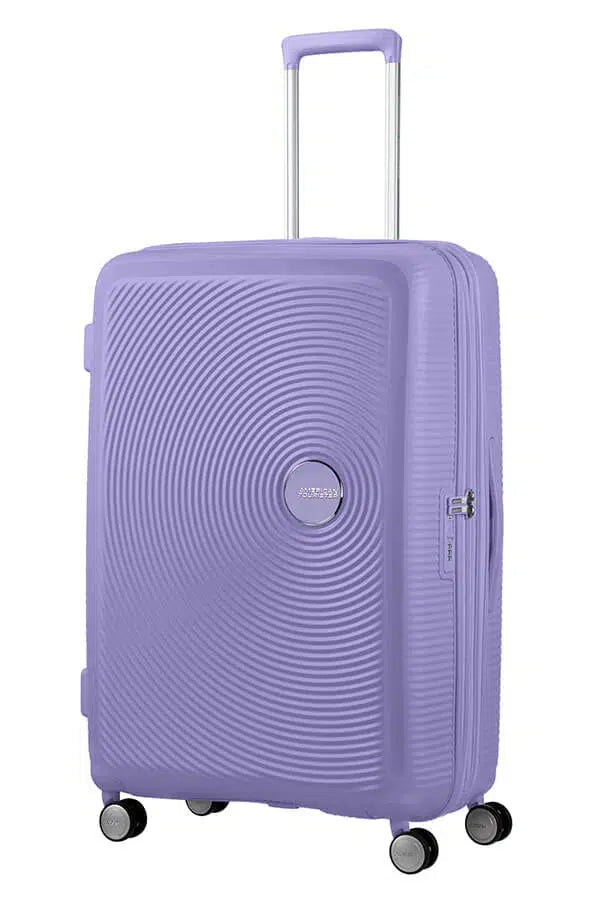 American Tourister Soundbox ekspanderende medium koffert 67 cm Lavender-Harde kofferter-BagBrokers