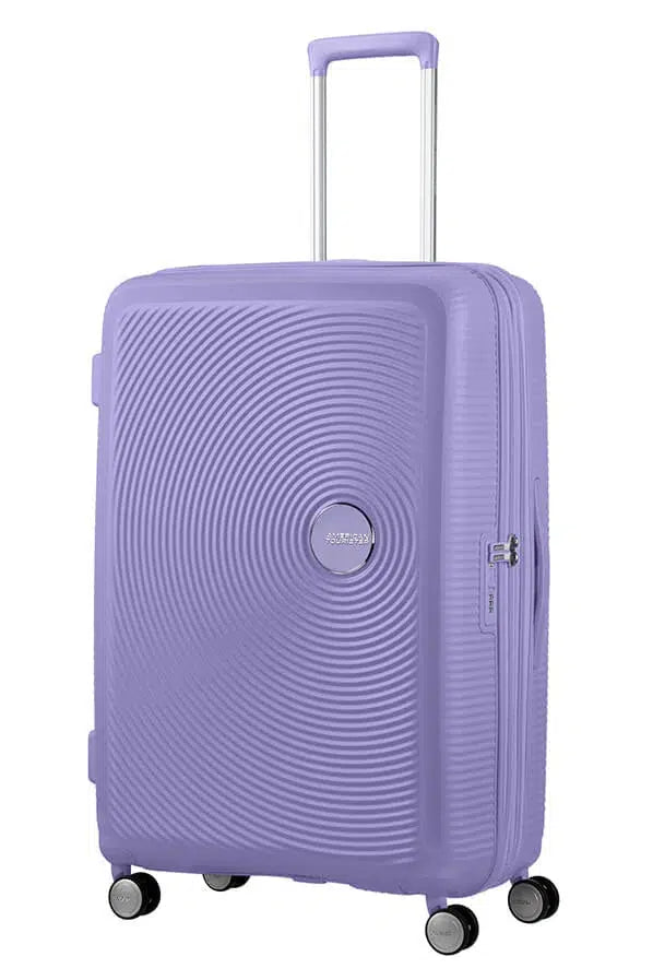 American Tourister Soundbox ekspanderende stor koffert 77 cm Lavender-Harde kofferter-BagBrokers