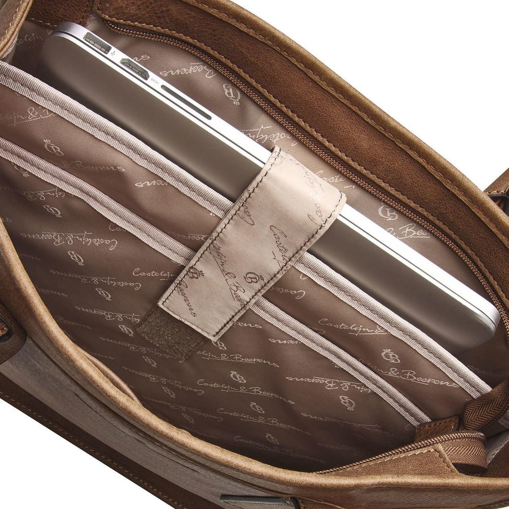 Castelijn & Beerens Carisma Pc shopper 15,6" RFID Cognac-Veske-BagBrokers