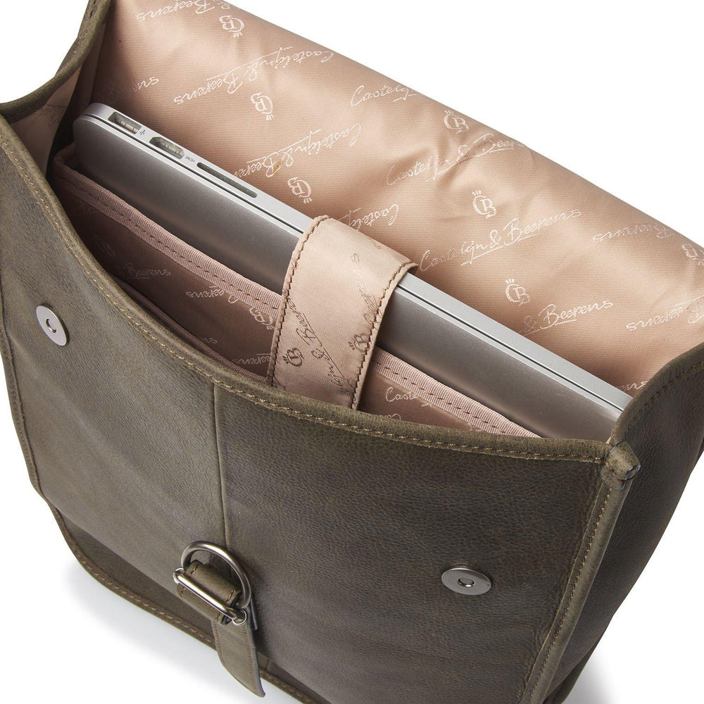 Castelijn & Beerens Carisma Ryggsekk 15,6" RFID Mørkegrønn-Ryggsekker-BagBrokers