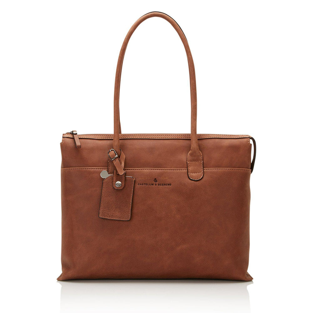 Castelijn & Beerens Carisma skulderveske 15,6" RFID Cognac-Veske-BagBrokers