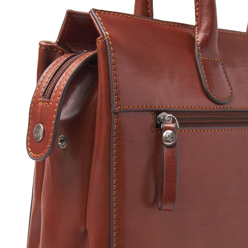 Castelijn & Beerens Ellen skulderveske 15,6" RFID Cognac-Veske-BagBrokers