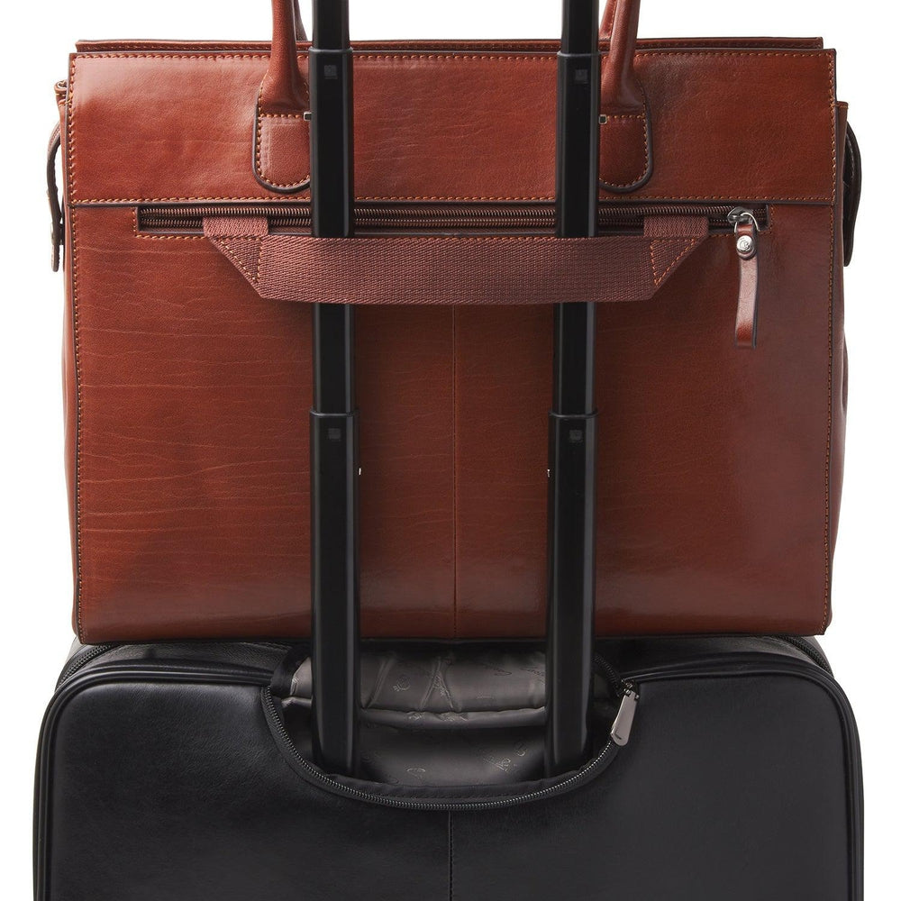 Castelijn & Beerens Ellen skulderveske 15,6" RFID Cognac-Veske-BagBrokers