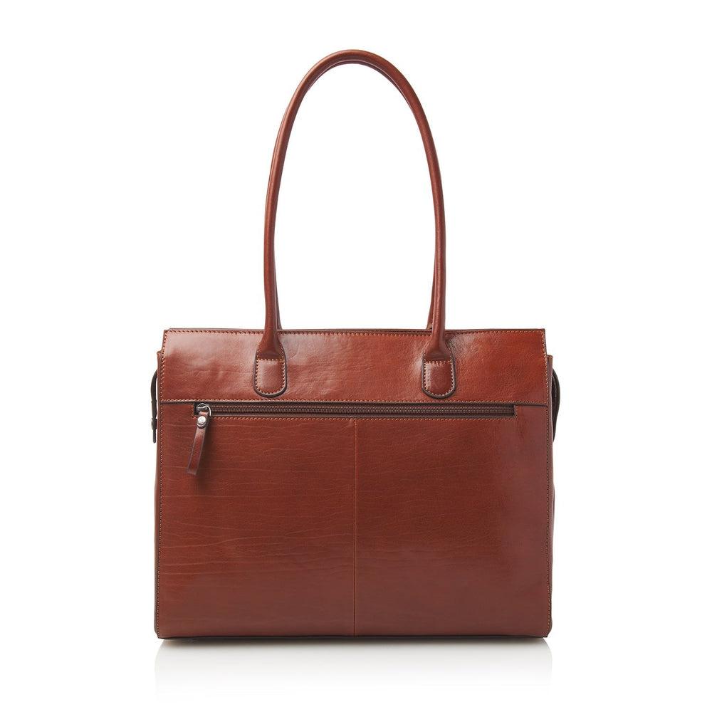 Castelijn & Beerens Ellen skulderveske 15,6" RFID Cognac-Veske-BagBrokers