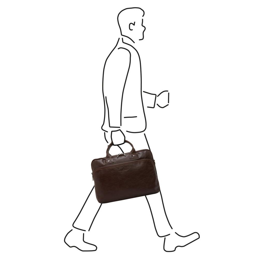 Castelijn & Beerens Firenze Pc-veske 15,6" RFID Mocca-Veske-BagBrokers