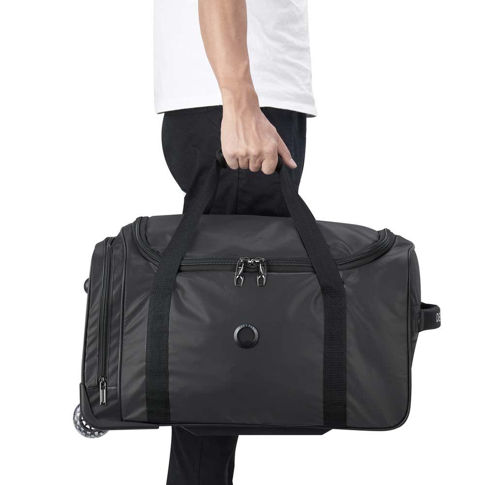 Delsey Raspail Wheel duffle kabin bag Black-Myke kofferter-BagBrokers