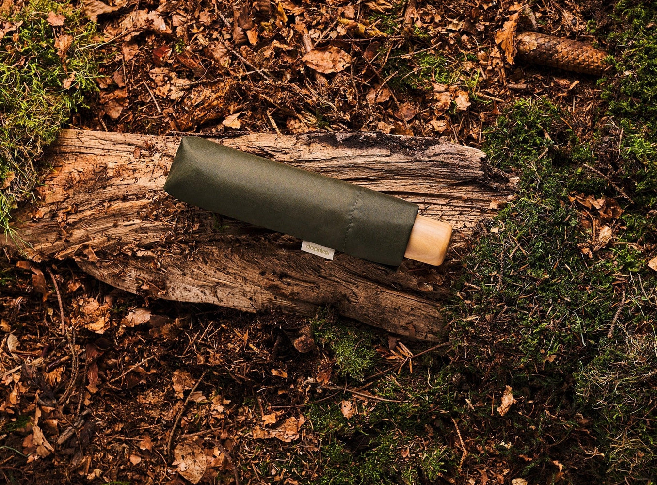 Doppler Nature MINI, manuell åpning Black-Paraplyer-BagBrokers