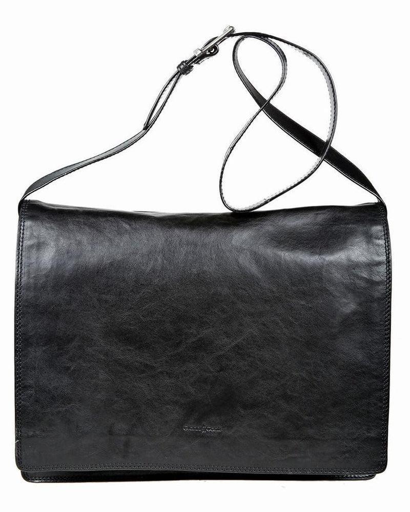 Vesker-Gianni Conti Crossover-veske. Eksklusivt italiensk kalveskinn. Stor-BagBrokers