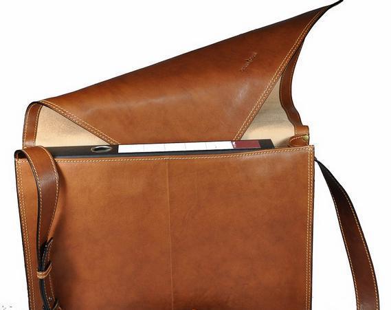 Vesker-Gianni Conti Crossover-veske. Eksklusivt italiensk kalveskinn. Stor-BagBrokers