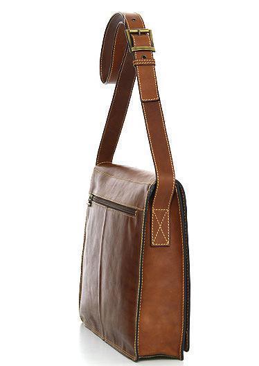 Vesker-Gianni Conti Crossover-veske. Eksklusivt italiensk kalveskinn. Stor-BagBrokers