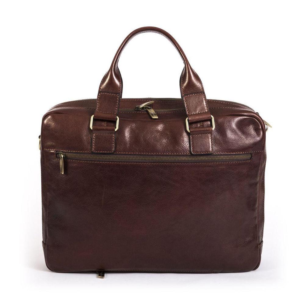 Gianni Conti Stor klassisk PC veske 13" Brown-Vesker-BagBrokers