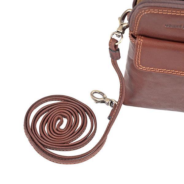 Gianni Conti miniveske Dark Brown-Vesker-BagBrokers