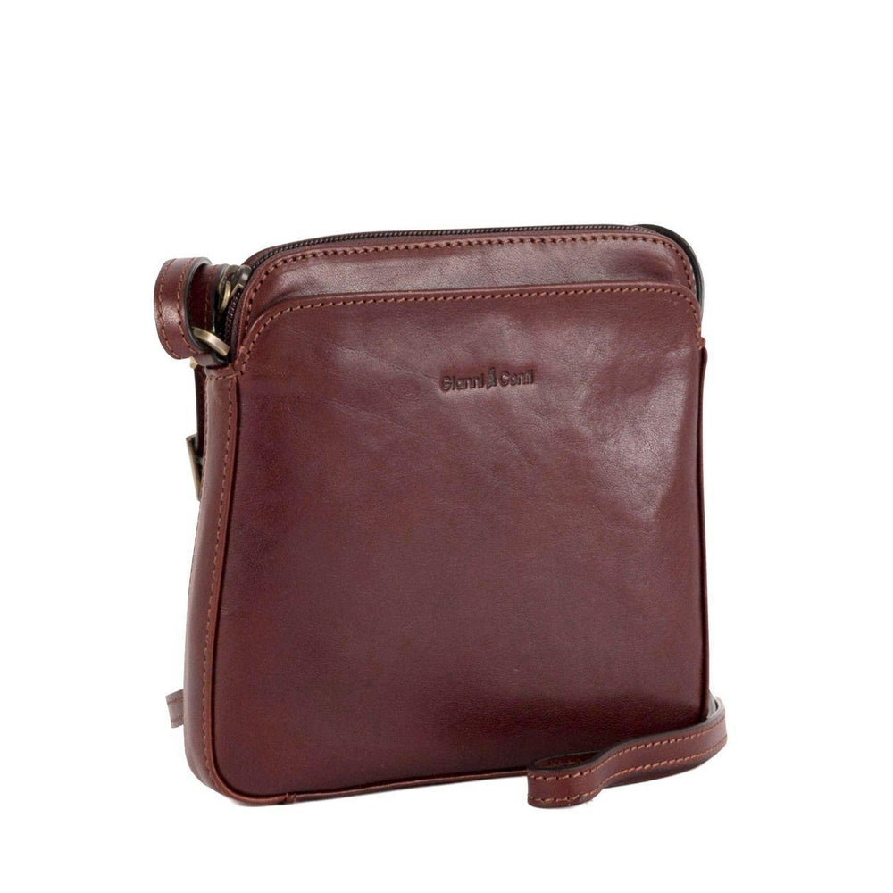 Gianni Conti skulderveske Brown-Vesker-BagBrokers
