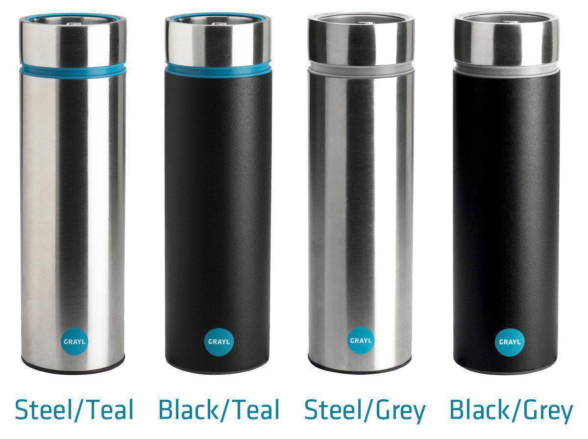 -Grayl. Drikkeflaske/presskanne med G3+ filter Stål/ Turkis-BagBrokers
