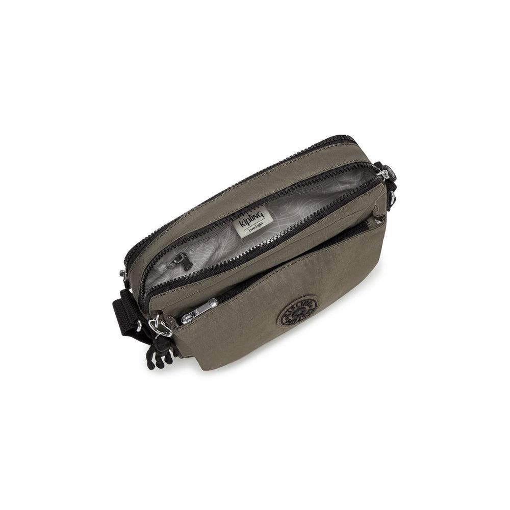 Kipling Abanu Medium Crossbody-veske Green Moss-Veske-BagBrokers