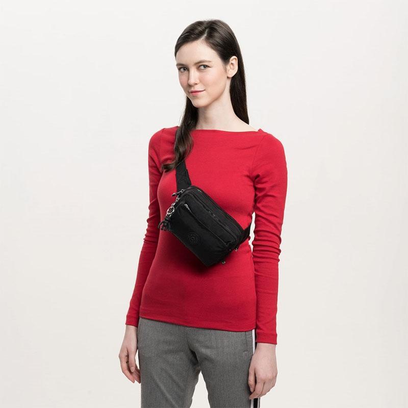 Kipling Abanu Multi liten Crossbody-veske Black Noir-Veske-BagBrokers