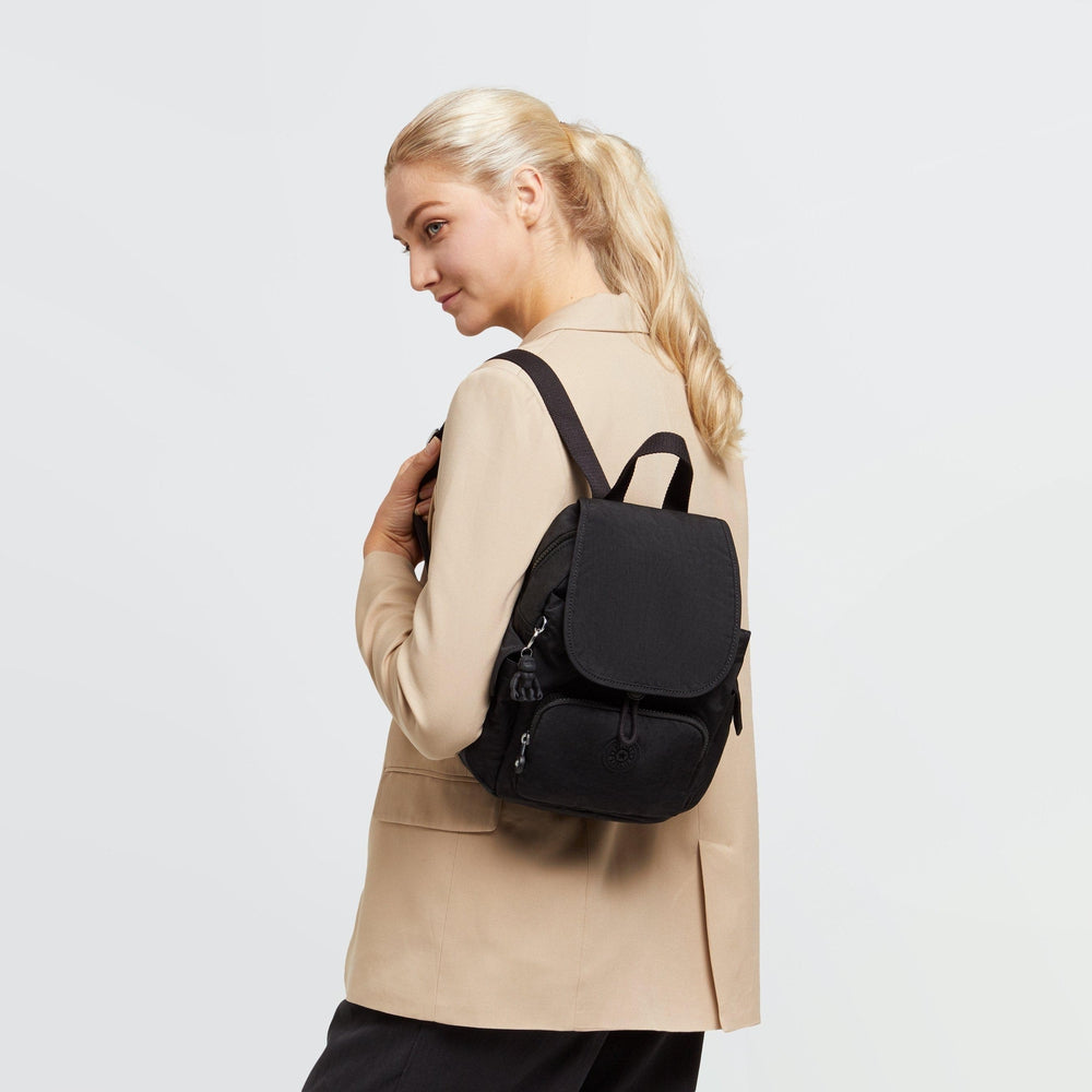 Kipling City Pack S liten ryggsekk Black Noir-Ryggsekker-BagBrokers