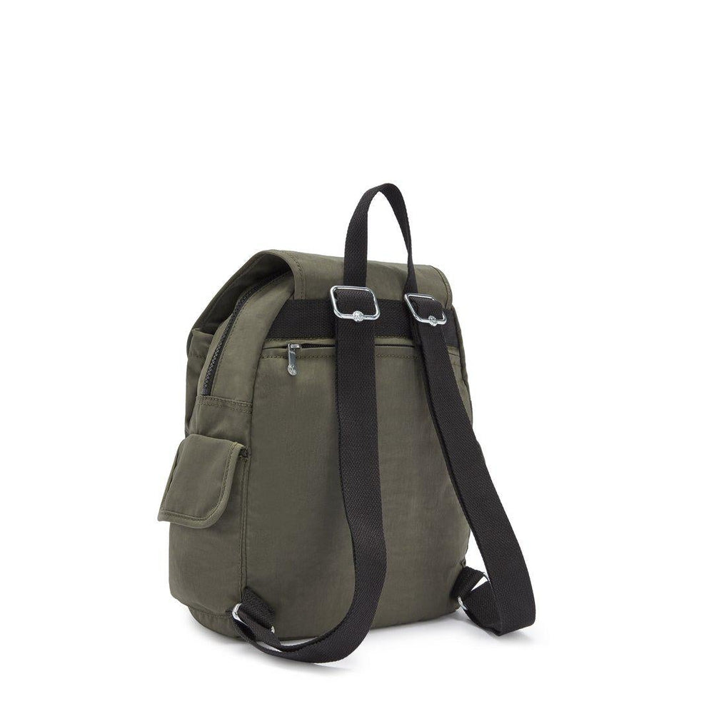 Kipling City Pack S liten ryggsekk Green Moss-Ryggsekker-BagBrokers