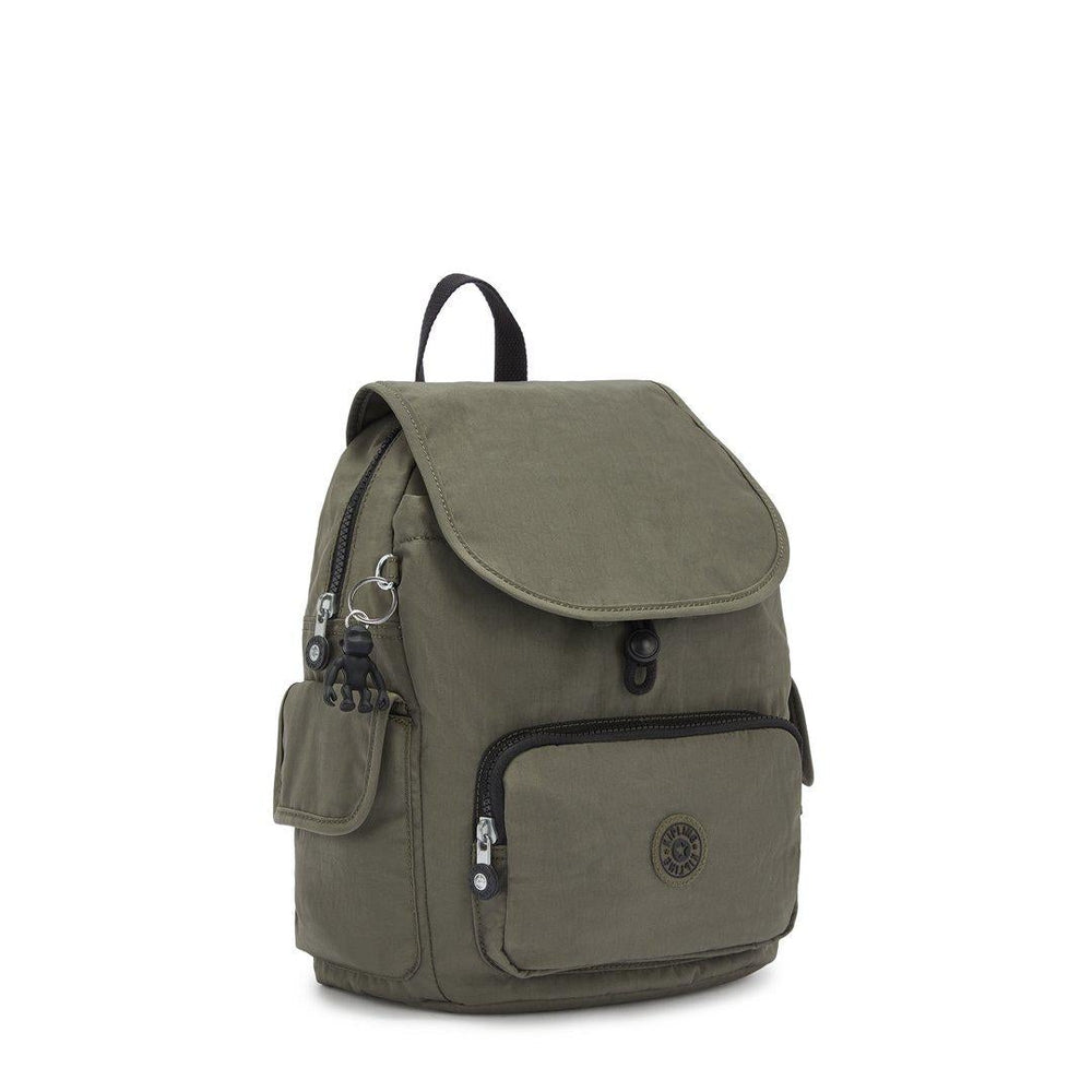 Kipling City Pack S liten ryggsekk Green Moss-Ryggsekker-BagBrokers