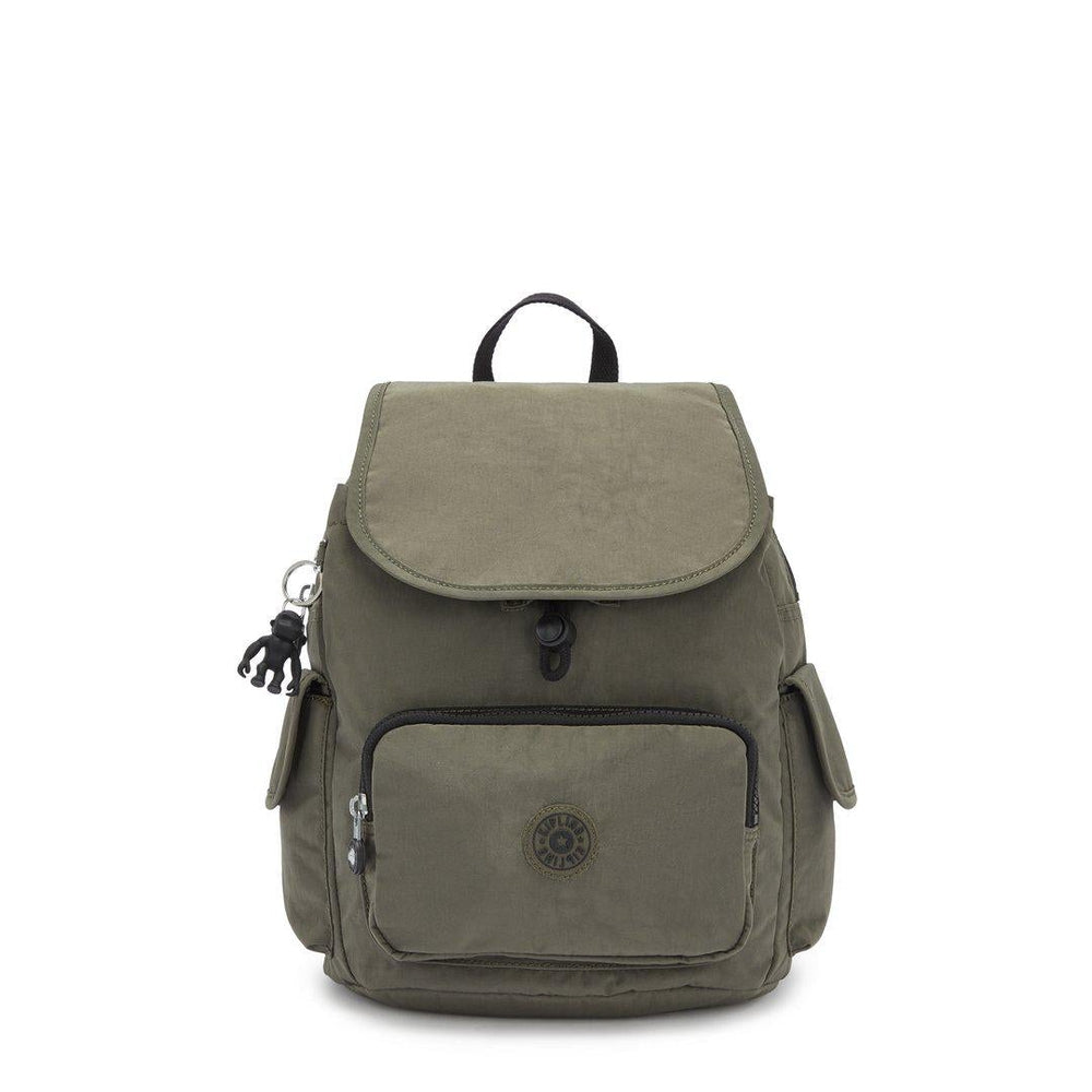 Kipling City Pack S liten ryggsekk Green Moss-Ryggsekker-BagBrokers