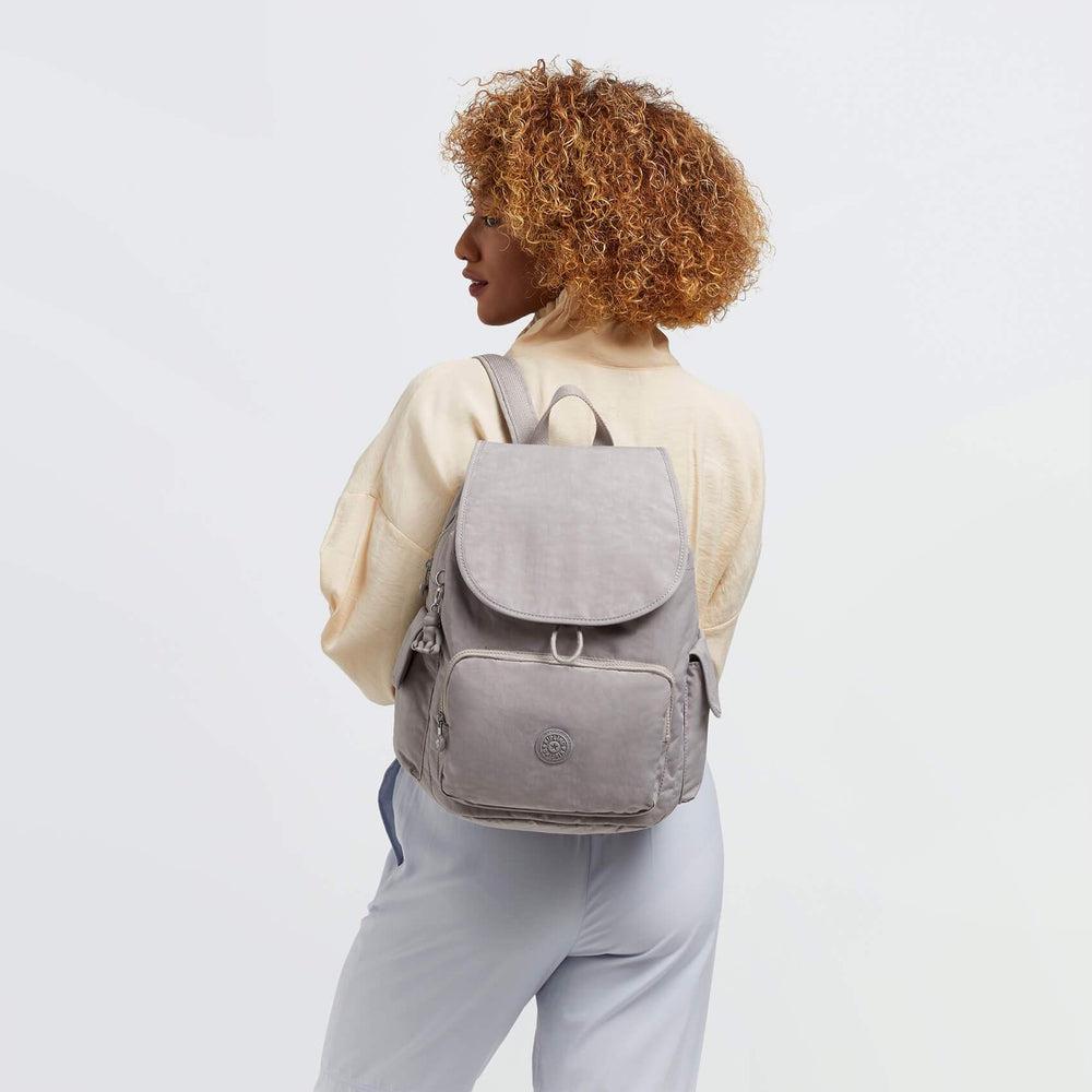 Kipling City Pack medium ryggsekk Grey Gris-Ryggsekker-BagBrokers