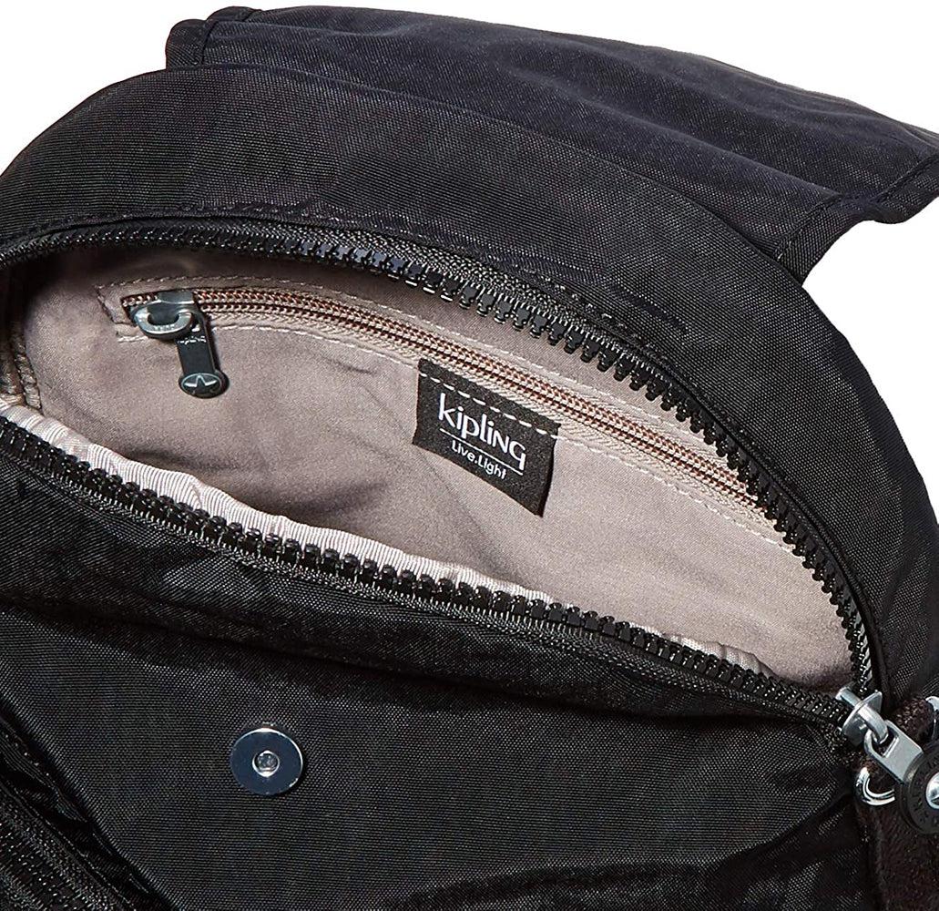 Kipling Firefly Up ryggsekk/skulderveske Black Noir-Ryggsekker-BagBrokers