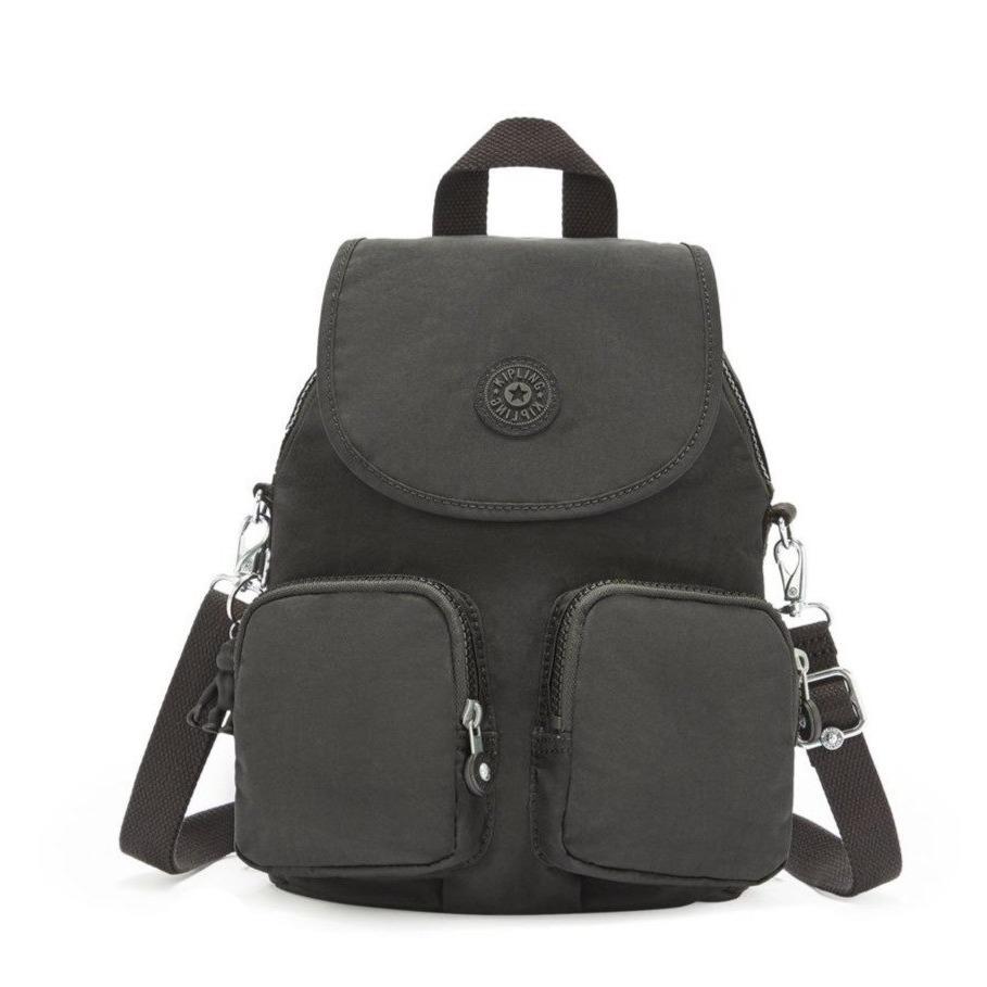 Kipling Firefly Up ryggsekk/skulderveske Black Noir-Ryggsekker-BagBrokers