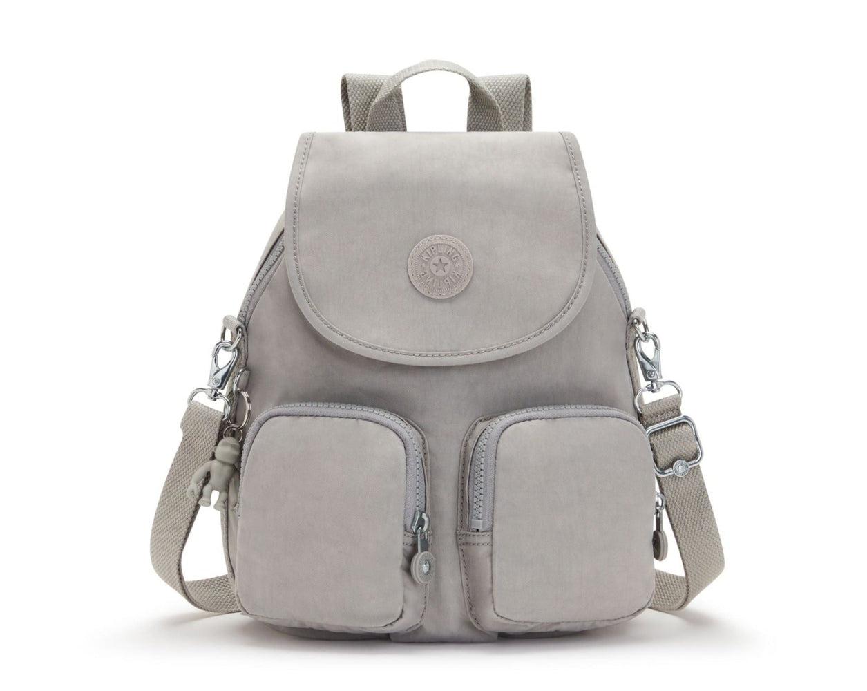 Kipling Firefly Up ryggsekk/skulderveske Grey Gris-Ryggsekker-BagBrokers