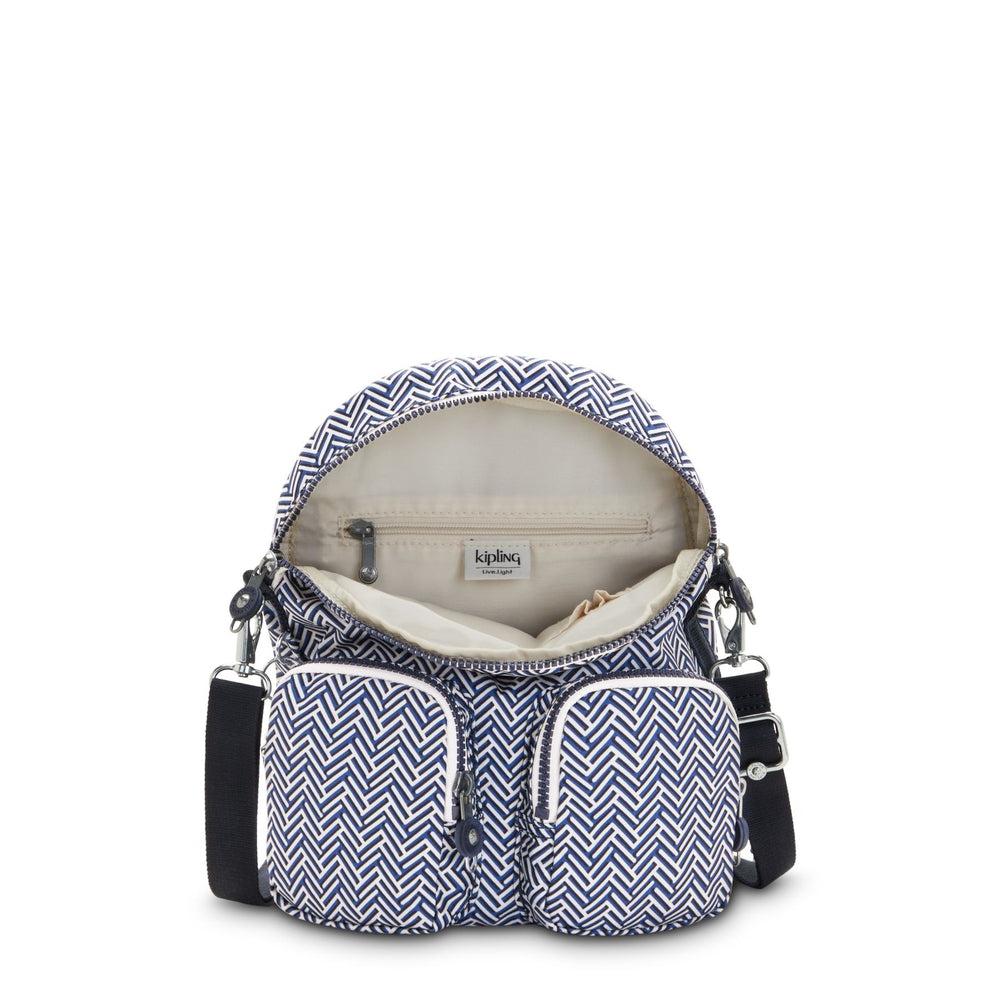 Kipling Firefly Up ryggsekk/skulderveske Urban Chevron-Ryggsekker-BagBrokers