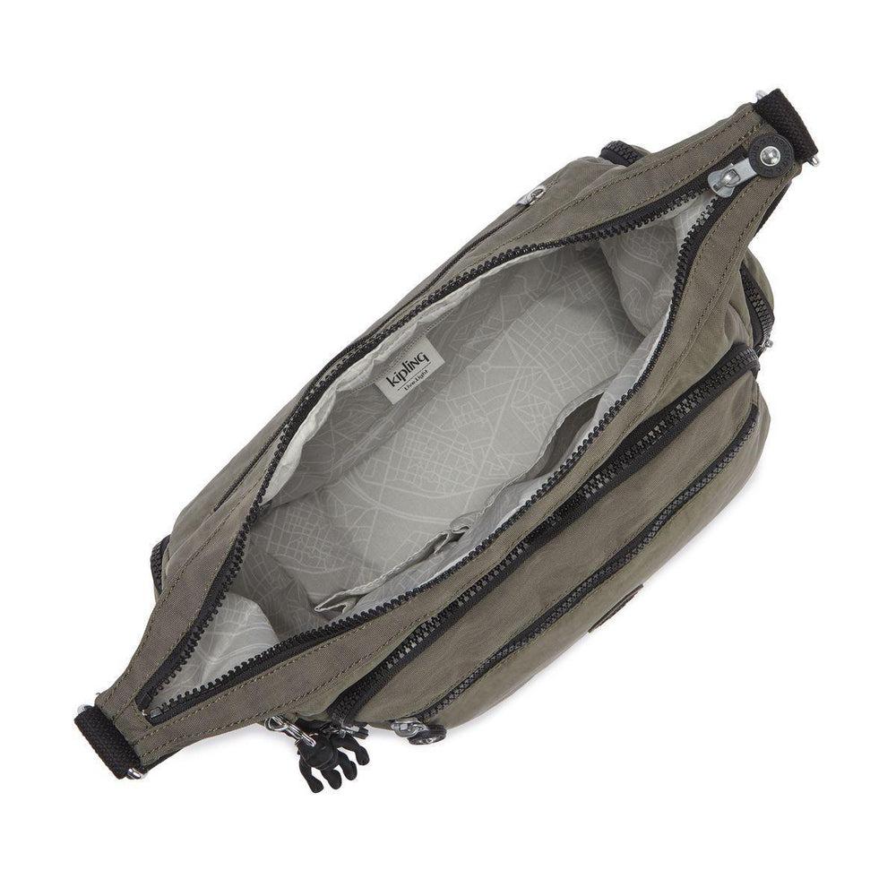 Kipling Gabbie medium skulderveske grønn-Veske-BagBrokers