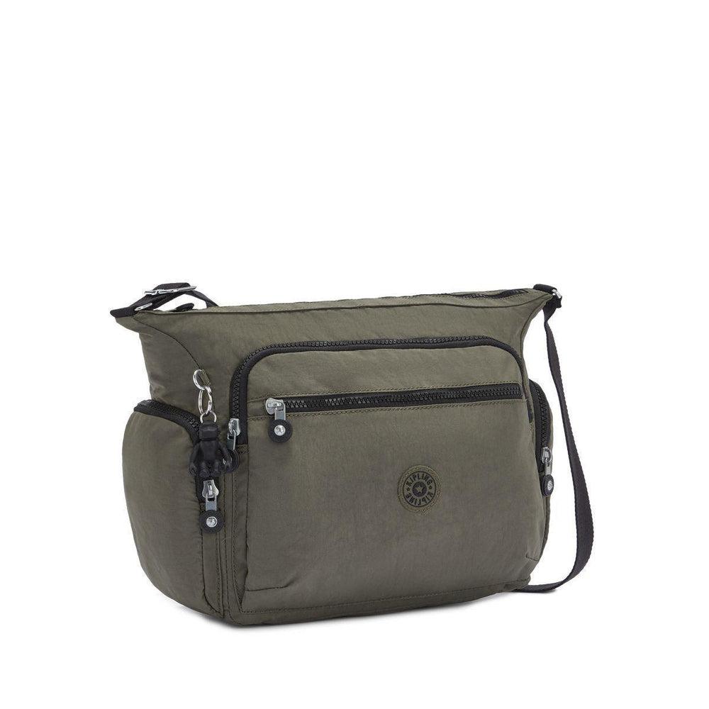 Kipling Gabbie medium skulderveske grønn-Veske-BagBrokers