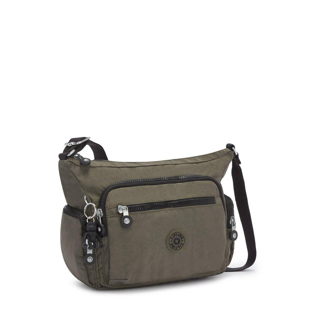 Kipling Gabbie small skulderveske green moss-Veske-BagBrokers