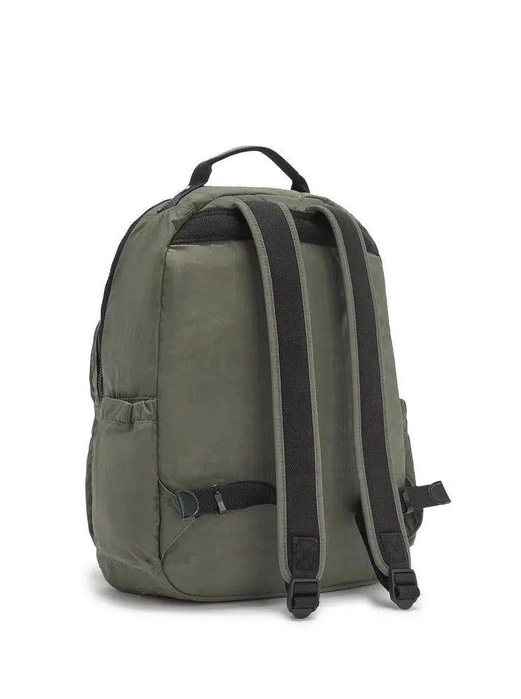 Kipling Seoul stor ryggsekk med PC lomme Green Moss-Ryggsekker-BagBrokers
