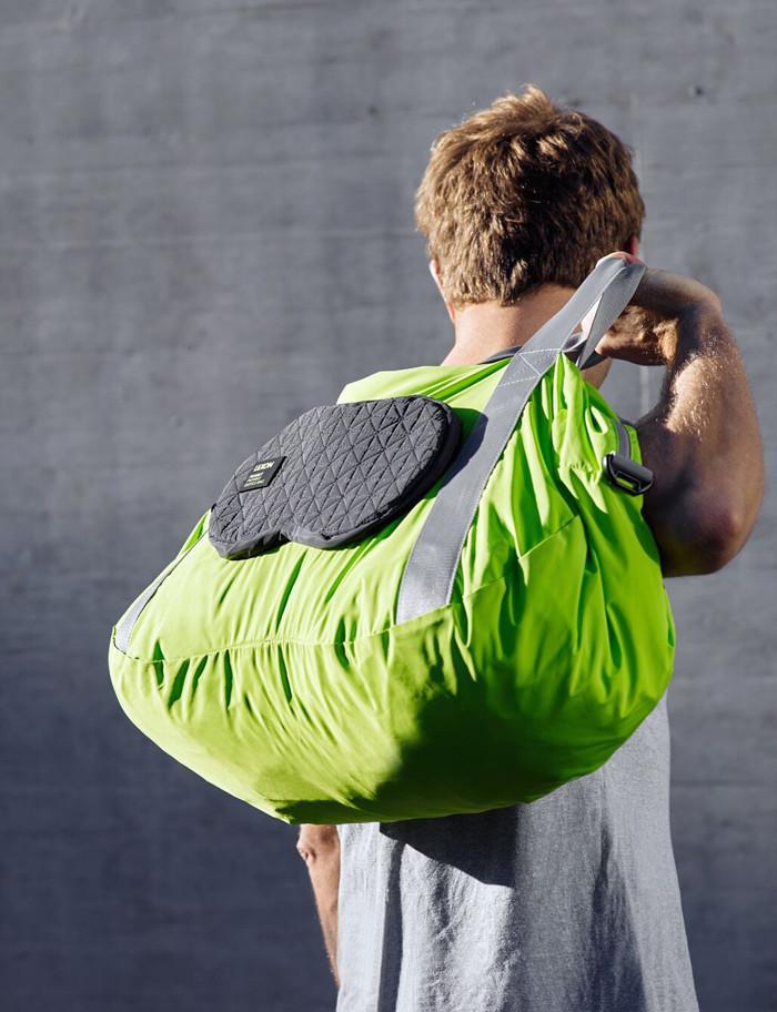 Bagger-Lexon Peanut Collection. Sammenleggbar Sport/Weekend Duffel bag Grønn-BagBrokers