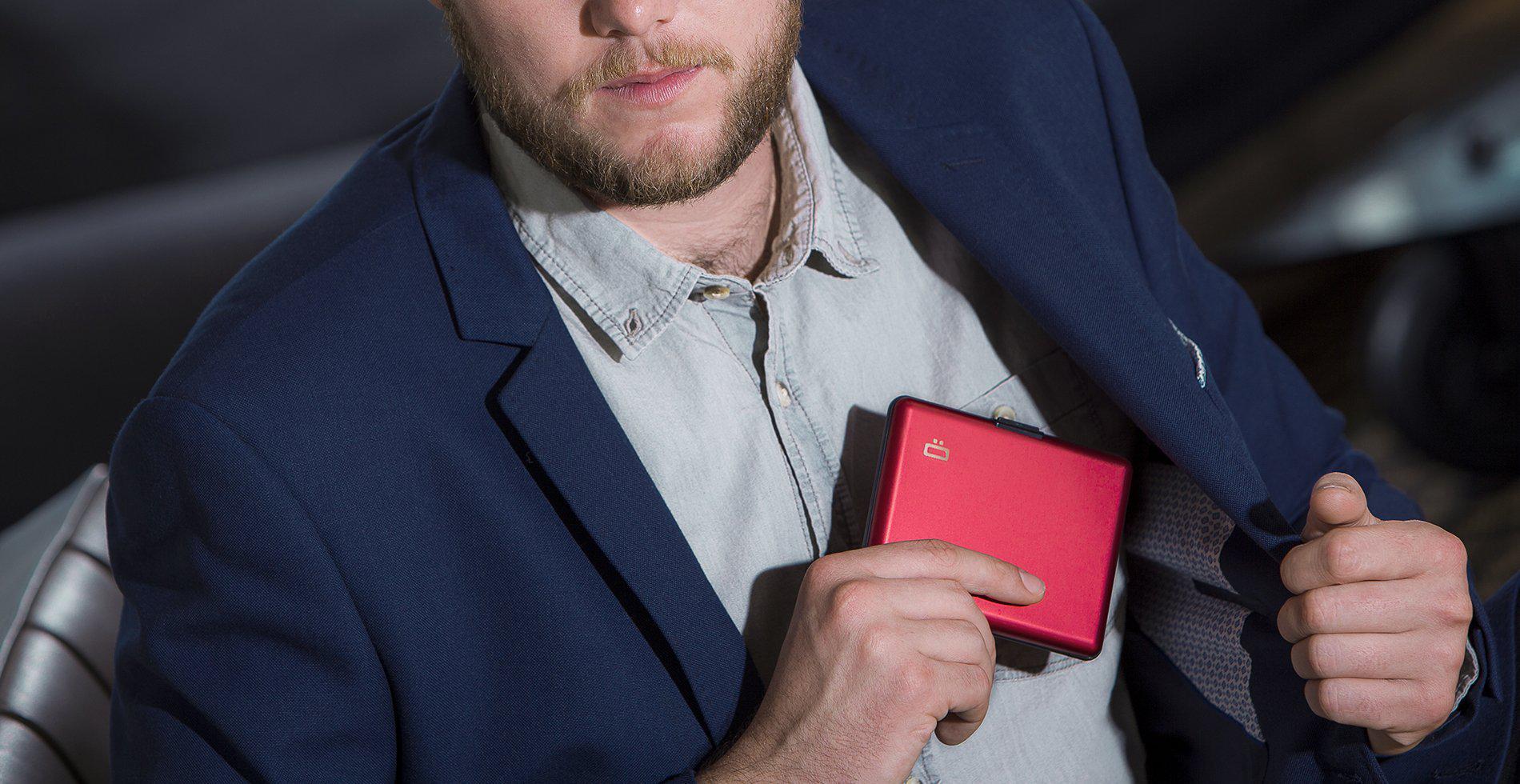 Ögon Designs BIG Stockholm Aluminium Wallet, den originale , Svart-Lommebok/ Kortholder-BagBrokers