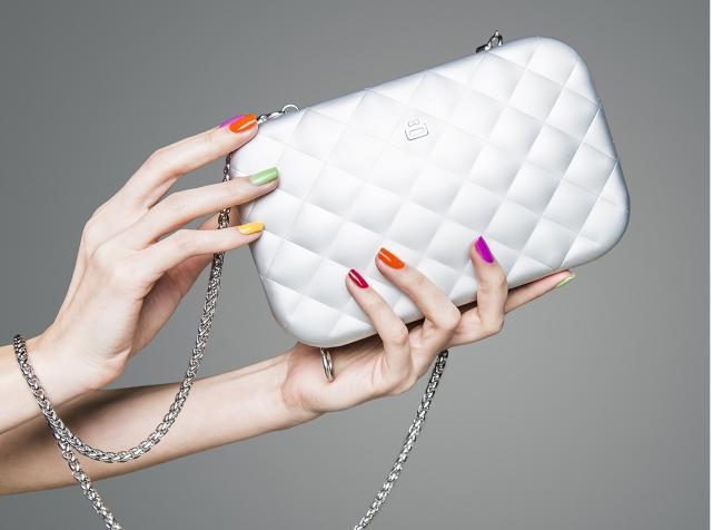 Damevesker-Ögon Designs - Quilted Aluminium Crossover/ Clutch veske sølv-BagBrokers