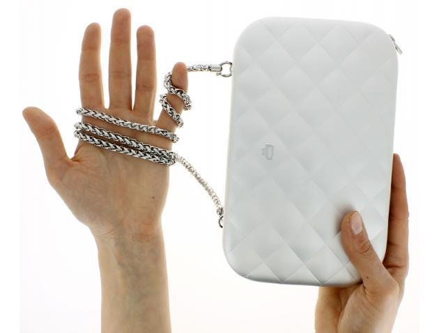 Damevesker-Ögon Designs - Quilted Aluminium Crossover/ Clutch veske sølv-BagBrokers