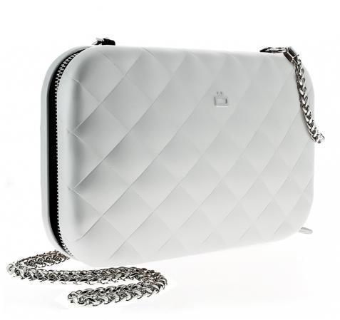 Damevesker-Ögon Designs - Quilted Aluminium Crossover/ Clutch veske sølv-BagBrokers