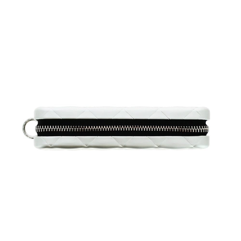 Ögon Designs - Quilted Aluminium zipper lommebok/mini clutch Silver-Lommebok/ Kortholder-BagBrokers
