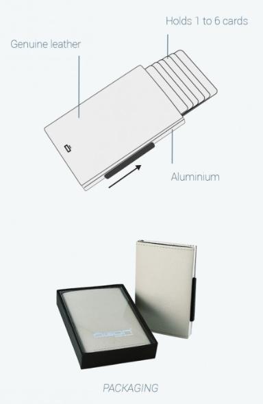 Lommebok/ Kortholder-Oransje Ögon Cascade Premium Zipper Skinn Kortholder 8 kort.-BagBrokers