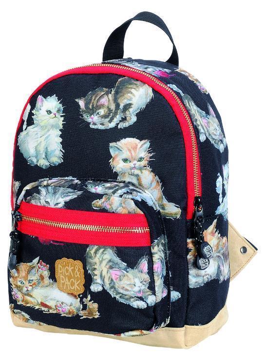 Pick & Pack Barnehagesekk katt 7 liter svart-Barn-BagBrokers