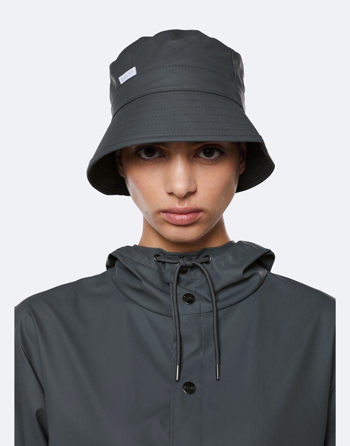 Rains Bucket Hat str M Slate-Regnhatt-BagBrokers