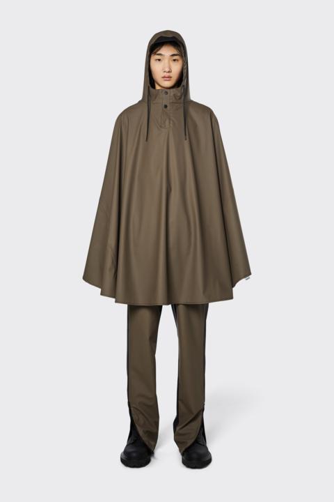 Rains Cape str M Black-Wood 55-Regnhatt-BagBrokers