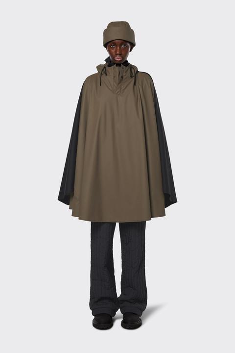 Rains Cape str S Black-Wood 55-Regnhatt-BagBrokers