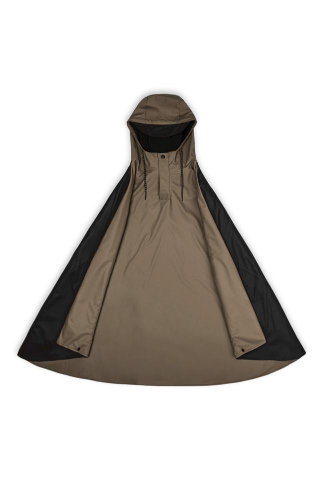 Rains Cape str S Black-Wood 55-Regnhatt-BagBrokers