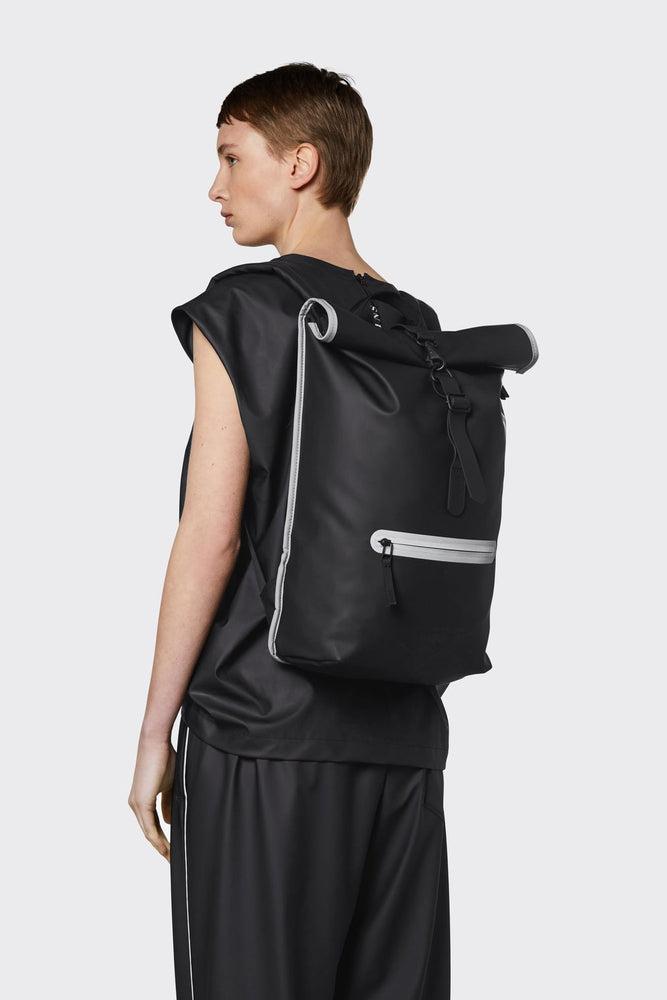 Rains ROLLTOP RUCKSACK Black Reflective-Ryggsekker-BagBrokers