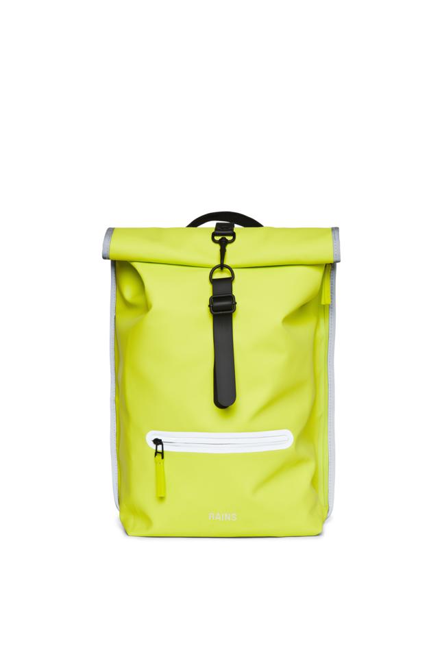 Rains ROLLTOP RUCKSACK Reflective Digital Lime-Ryggsekker-BagBrokers