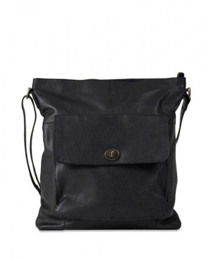 Re:Designed by Dixie 1656 Urban stor skulderveske i skinn Svart-Damevesker-BagBrokers