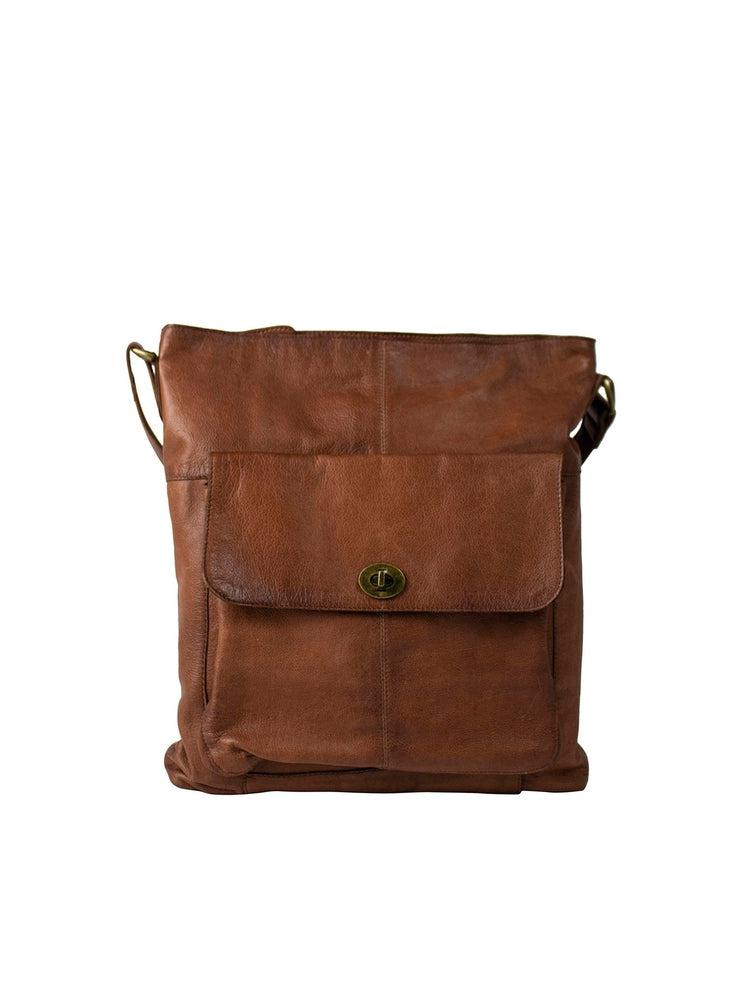 Re:Designed by Dixie 1656 Urban stor skulderveske i skinn Walnut-Damevesker-BagBrokers