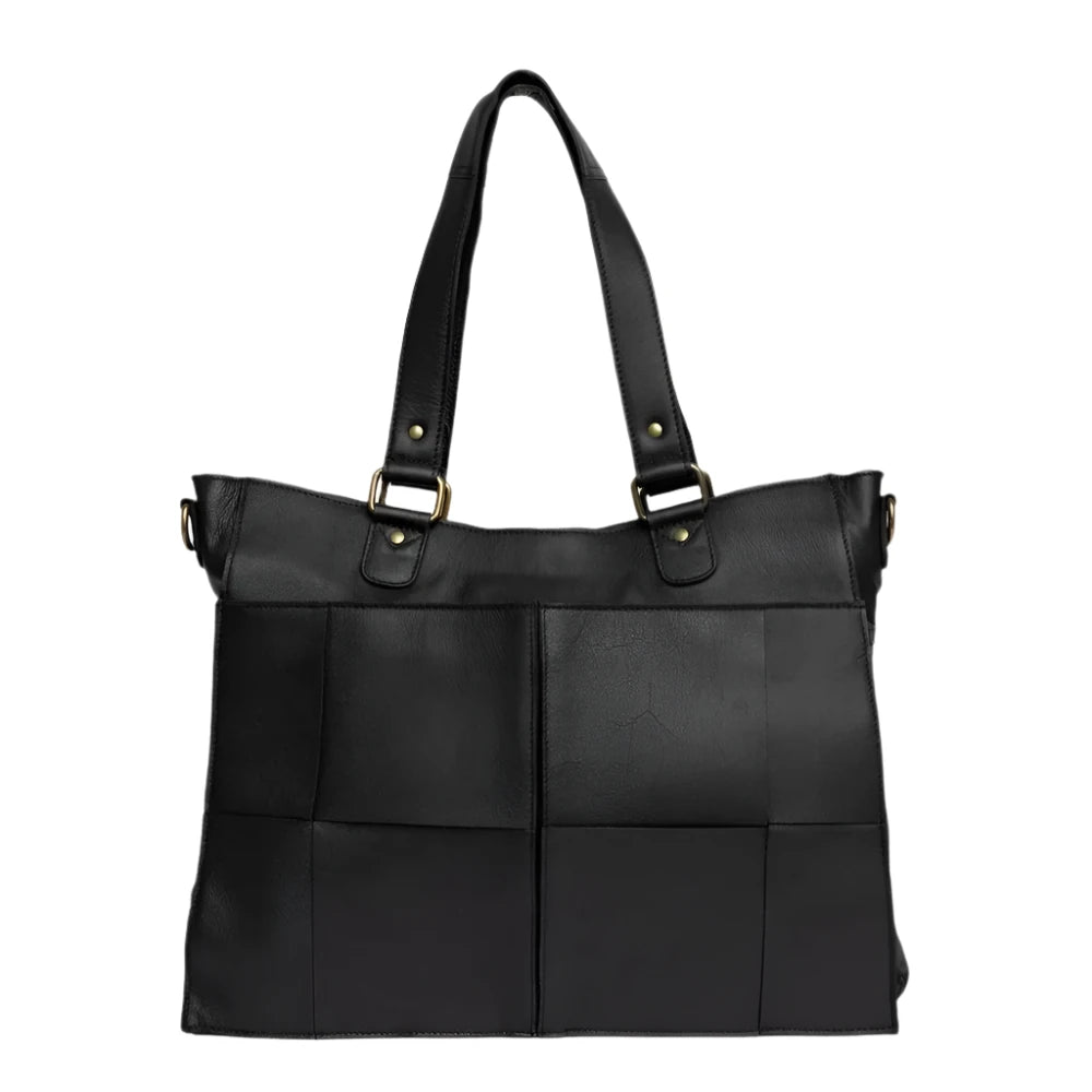 Re:Designed by Dixie Liva Urban skulderveske i skinn Svart-Damevesker-BagBrokers